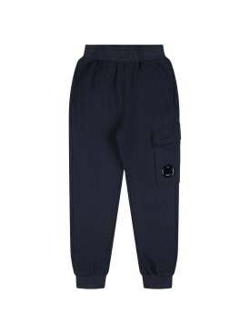 C.P. Company: Cotton cargo sweatpants - Dark Blue - kids-boys_0 | Luisa Via Roma