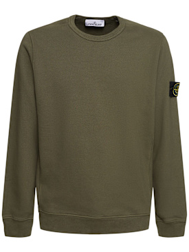 Stone Island: Crewneck sweatshirt - Moschus - men_0 | Luisa Via Roma