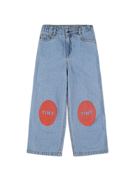 Tiny Cottons: Jeans de algodón - Azul/Naranja - kids-girls_0 | Luisa Via Roma