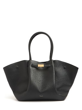 DeMellier: Sac cabas en cuir grainé New York - Noir - women_0 | Luisa Via Roma