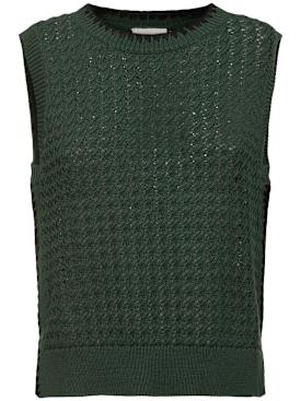 Varley: Delaney knit vest - Forest Glade - women_0 | Luisa Via Roma