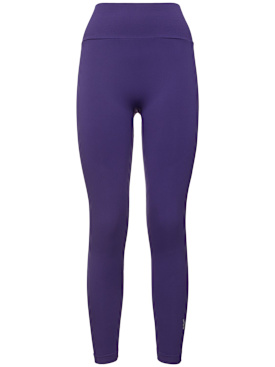 Wolford: Push-up stretch tech leggings - Purple - women_0 | Luisa Via Roma