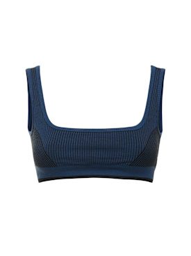 Nagnata: Classic wool blend bralette - Ocean Blue - women_0 | Luisa Via Roma