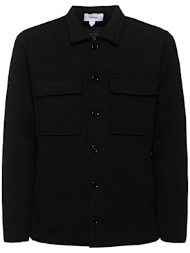 Lardini: Hemdjacke aus Wolle - Schwarz - men_0 | Luisa Via Roma