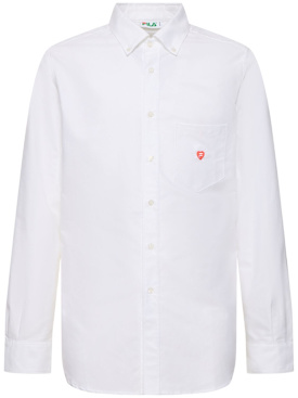 FILA +: F+ Adoro Oxford shirt - Pure White - men_0 | Luisa Via Roma