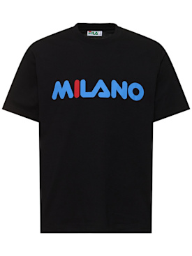 FILA +: F+ Milano t-shirt - Jet Black - men_0 | Luisa Via Roma