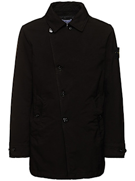 Stone Island: David-TC insulated coat - Negro - men_0 | Luisa Via Roma