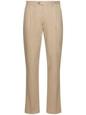 Lardini: Pantalones de algodón stretch - Arena - men_0 | Luisa Via Roma