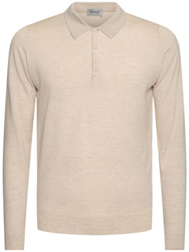 John Smedley: Strickpullover aus Wollmischung „Belper“ - Grau - men_0 | Luisa Via Roma