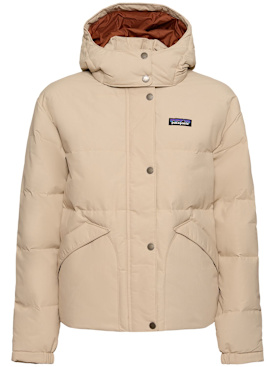 Patagonia: Doudoune en nylon recyclé Downdrift - Oar Tan - women_0 | Luisa Via Roma