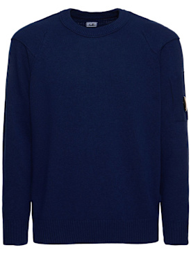 C.P. Company: Pullover aus Wollmischung - Estate Blue - men_0 | Luisa Via Roma