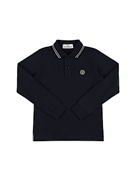 stone island junior - polos - kid garçon - soldes