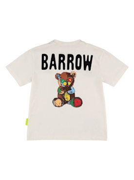 Barrow: Printed cotton jersey t-shirt - White - kids-girls_0 | Luisa Via Roma