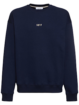 SOTF: スタンダードクルーネックスウェットシャツ - ブルー - men_0 | Luisa Via Roma