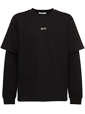 SOTF: T-shirt con doppia manica - Nero - men_0 | Luisa Via Roma
