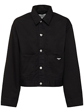 Carhartt WIP: Drewe jacket -  Rinsed Black - women_0 | Luisa Via Roma