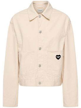 Carhartt WIP: Drewe jacket -  Rinsed Natural - women_0 | Luisa Via Roma