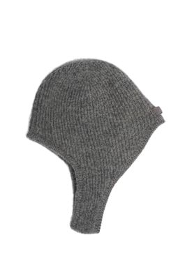 Jacquemus: La Capuche Gros Grain hat - Dark Grey - men_0 | Luisa Via Roma