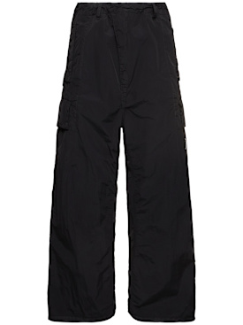 C.P. Company: Flatt nylon oversize pants - Black - men_0 | Luisa Via Roma