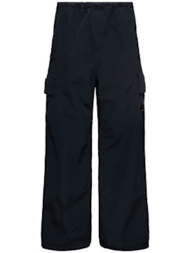 C.P. Company: Flatt nylon oversize pants - Total Eclipse - men_0 | Luisa Via Roma