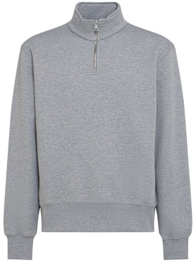 The Core: Half-zip cotton sweatshirt - Grey - men_0 | Luisa Via Roma