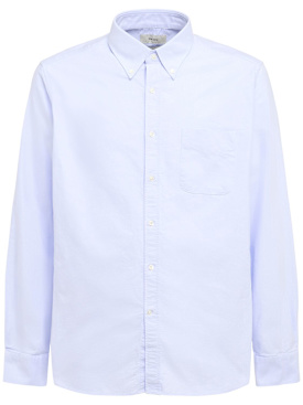 The Core: Chemise en coton oxford - Bleu - men_0 | Luisa Via Roma
