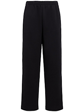 The Core: Pantalon droit en coton - Noir - men_0 | Luisa Via Roma