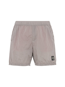 Stone Island: Shorts aus Econyl - Rosa - men_0 | Luisa Via Roma