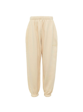 Kiddin: Pantalones de felpa de algodón - Beige - kids-girls_0 | Luisa Via Roma