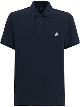 Moose Knuckles: Everett polo - Navy - men_0 | Luisa Via Roma