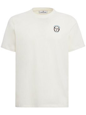 Sergio Tacchini: LVR Bold 24 T恤 - Gardenia/Gold - men_0 | Luisa Via Roma