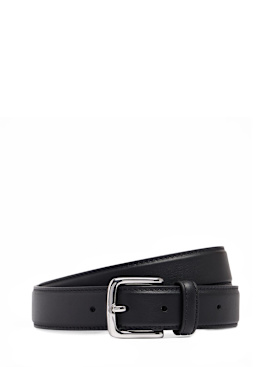 1929: Leather belt - Black - men_0 | Luisa Via Roma