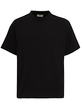 The Core: Classic cotton jersey t-shirt - 黑色 - men_0 | Luisa Via Roma