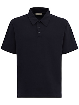 The Core: Cotton polo - Navy - men_0 | Luisa Via Roma