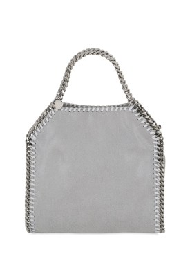 Stella McCartney: Mini Falabella faux leather bag - Light Grey - women_0 | Luisa Via Roma