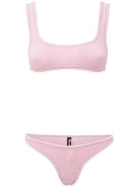 Reina Olga: Ginny scrunch bikini set - Pink - women_0 | Luisa Via Roma
