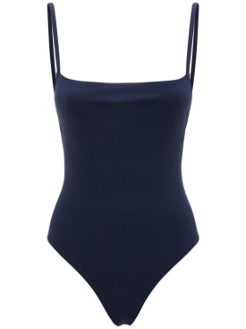 Lido: Tre geometrical one piece swimsuit - Navy - women_0 | Luisa Via Roma
