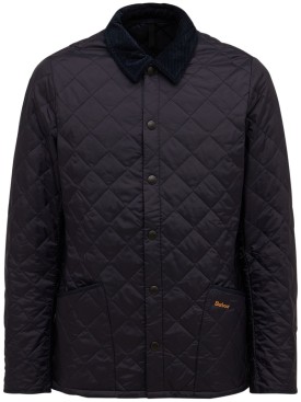 BARBOUR: Liddesdale quilted nylon jacket - Navy - men_0 | Luisa Via Roma