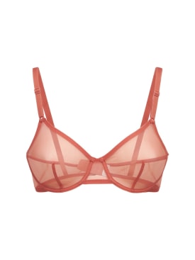 Eres: Eden full cup mesh triangle bra - Pink - women_0 | Luisa Via Roma
