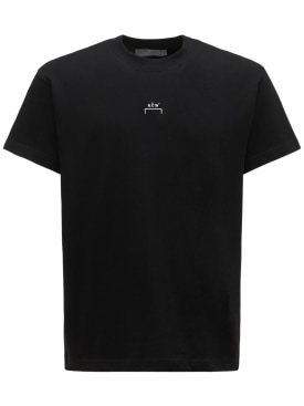 A-COLD-WALL*: Logo print cotton jersey t-shirt - Black - men_0 | Luisa Via Roma