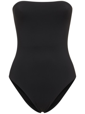 Lido: Sedici strapless one piece swimsuit - Black - women_0 | Luisa Via Roma