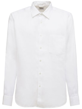 ASPESI: Linen shirt - White - men_0 | Luisa Via Roma
