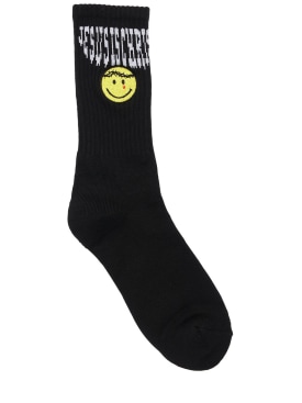 Someit: K.O.K cotton smile socks - Black - men_0 | Luisa Via Roma