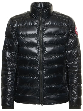 Canada Goose: Crofton recycled nylon down jacket - Black - men_0 | Luisa Via Roma
