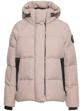 Canada Goose: Parka en nylon recyclé Junction - Dark Sage - women_0 | Luisa Via Roma