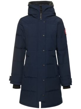 Canada Goose: Shelbourne down parka - Blue - women_0 | Luisa Via Roma