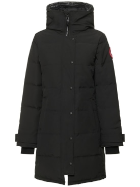 Canada Goose: Shelbourne羽绒派克大衣 - 黑色 - women_0 | Luisa Via Roma