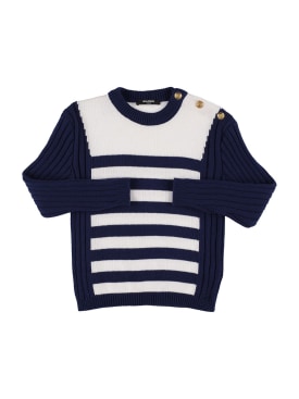 balmain - knitwear - kids-girls - sale
