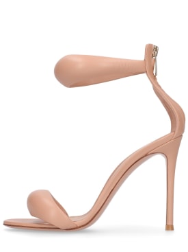 Gianvito Rossi: 105mm Bijoux padded leather sandals - Nude - women_0 | Luisa Via Roma
