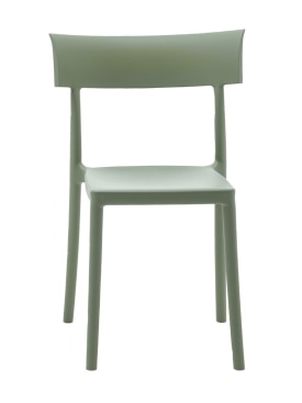 Kartell: Seto fo 2 Catwalk matte chairs - Sage Green - ecraft_0 | Luisa Via Roma